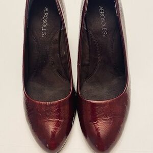 AEROSOLES Burgundy Pumps, 9